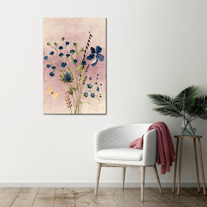 CORNFLOWER REVERIE Cuadro en lienzo vertical