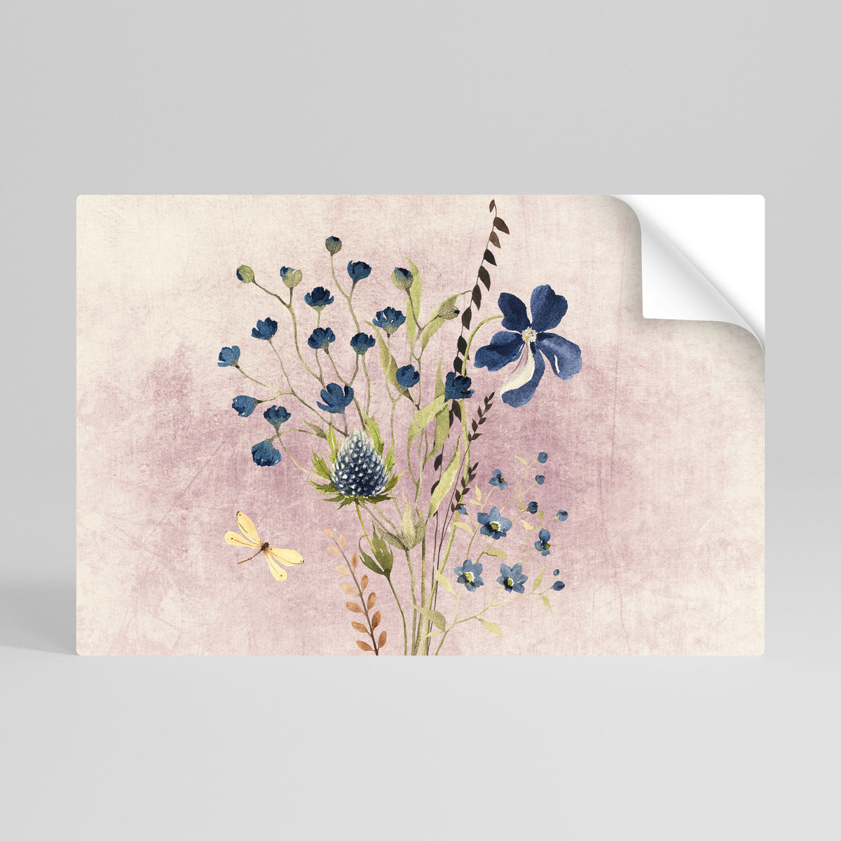 CORNFLOWER REVERIE Póster adhesivo horizontal
