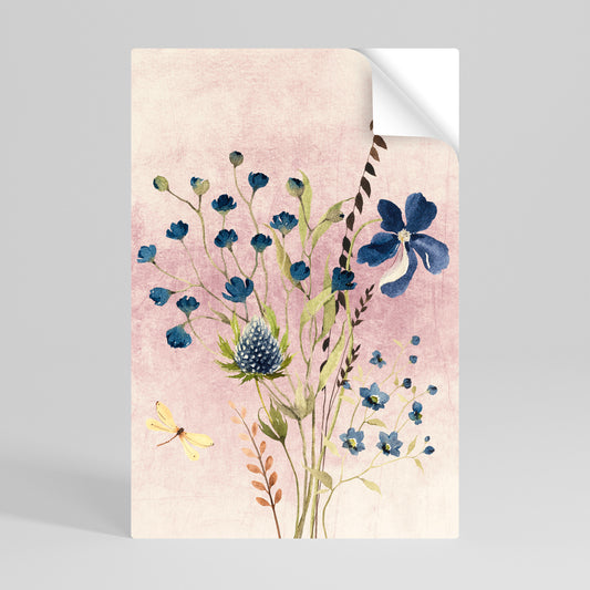 CORNFLOWER REVERIE Póster adhesivo vertical