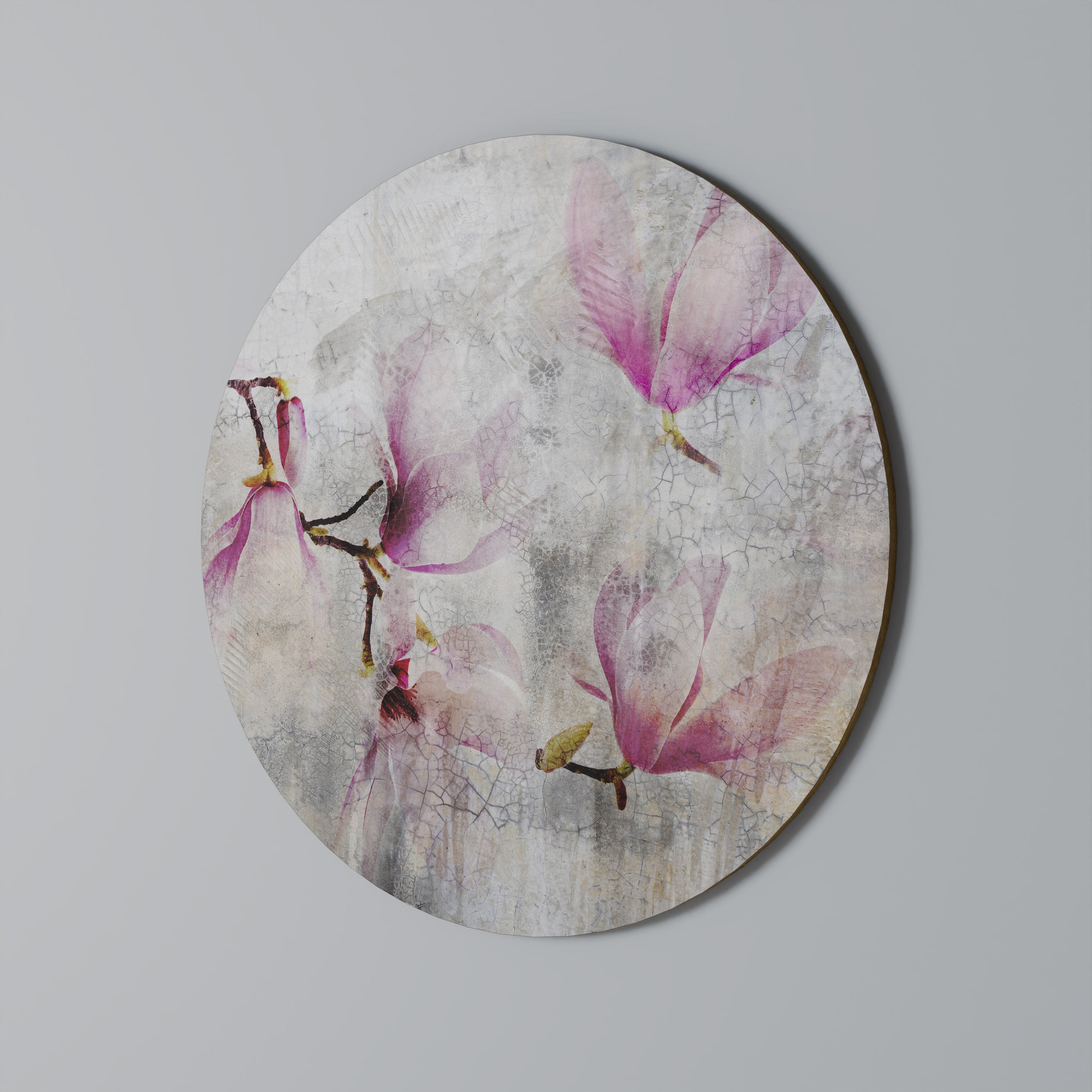 Arte de pared redondo MAGNOLIA ASOMBROSA