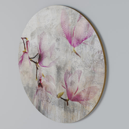 ASTONISHING MAGNOLIA Arte de pared redondo