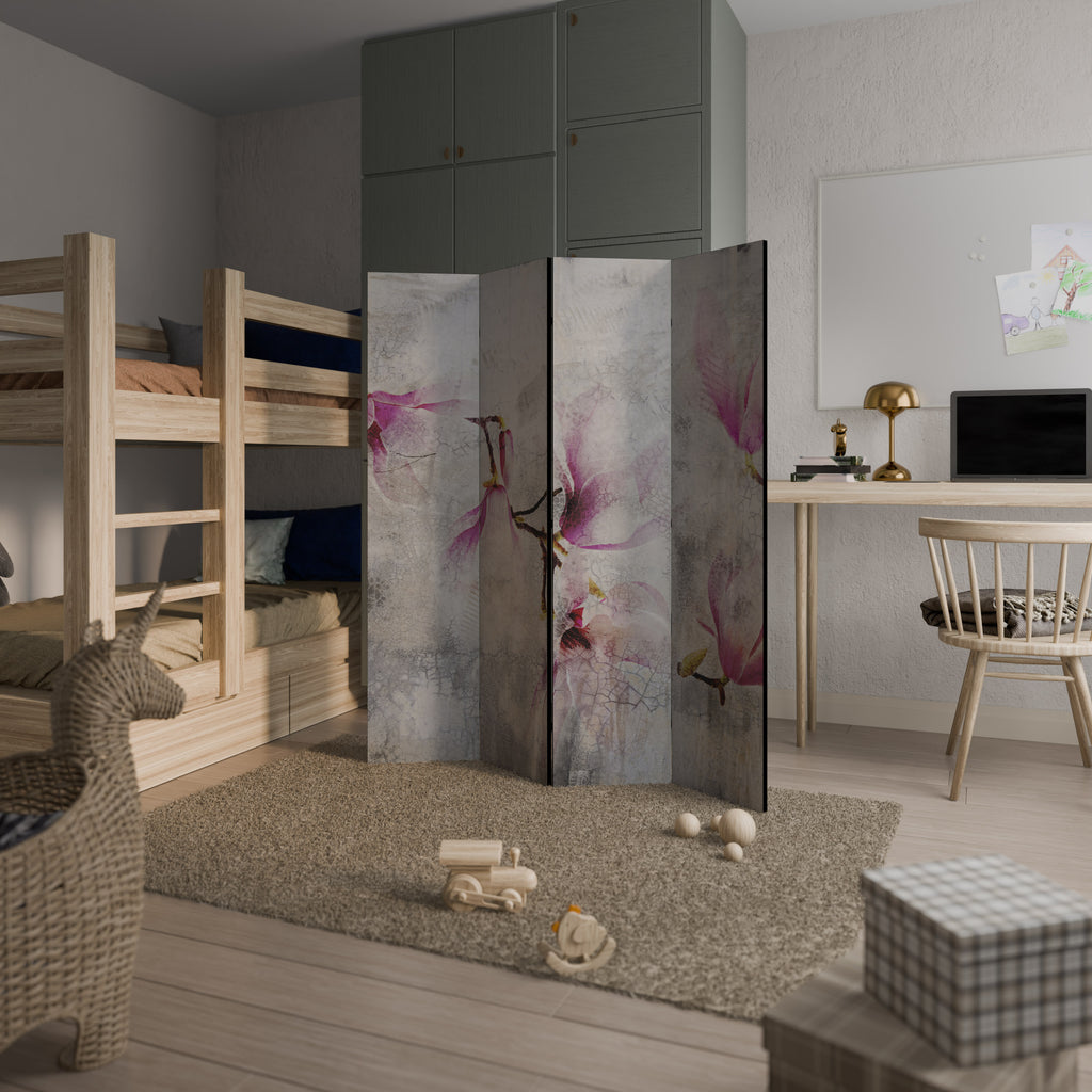 ASTONISHING MAGNOLIA Biombo de 4 paneles