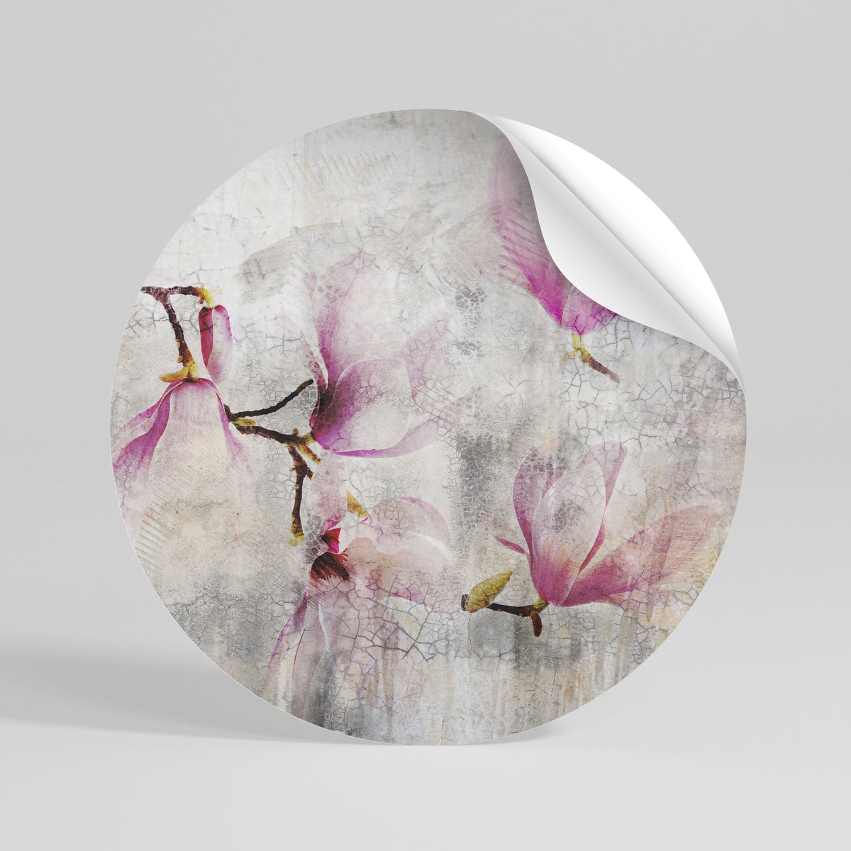 ASTONISHING MAGNOLIA Vinilo adhesivo redondo