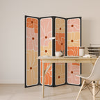 FINE CURRENTS Biombo de 4 paneles