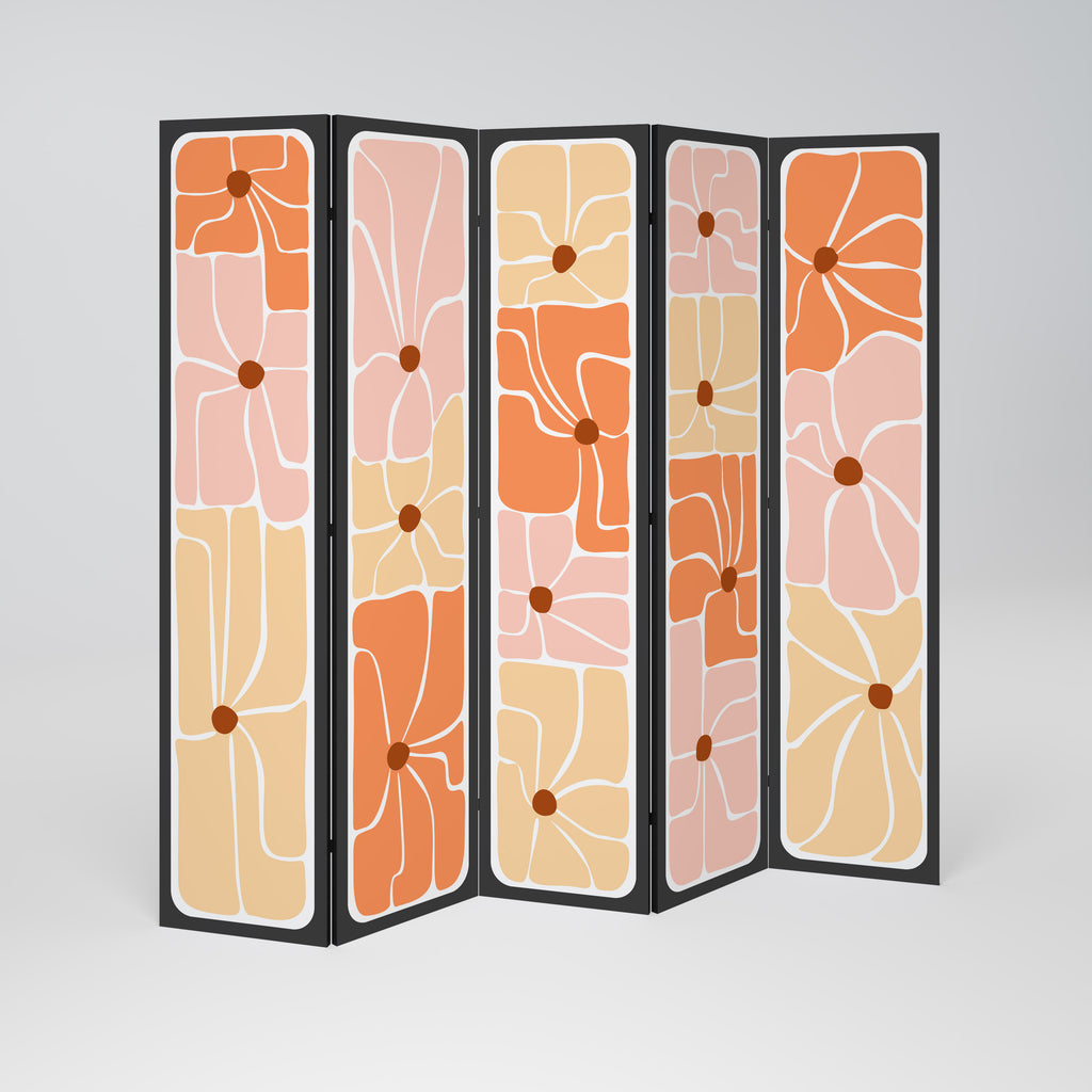 FINE CURRENTS 5-Panel Room Divider