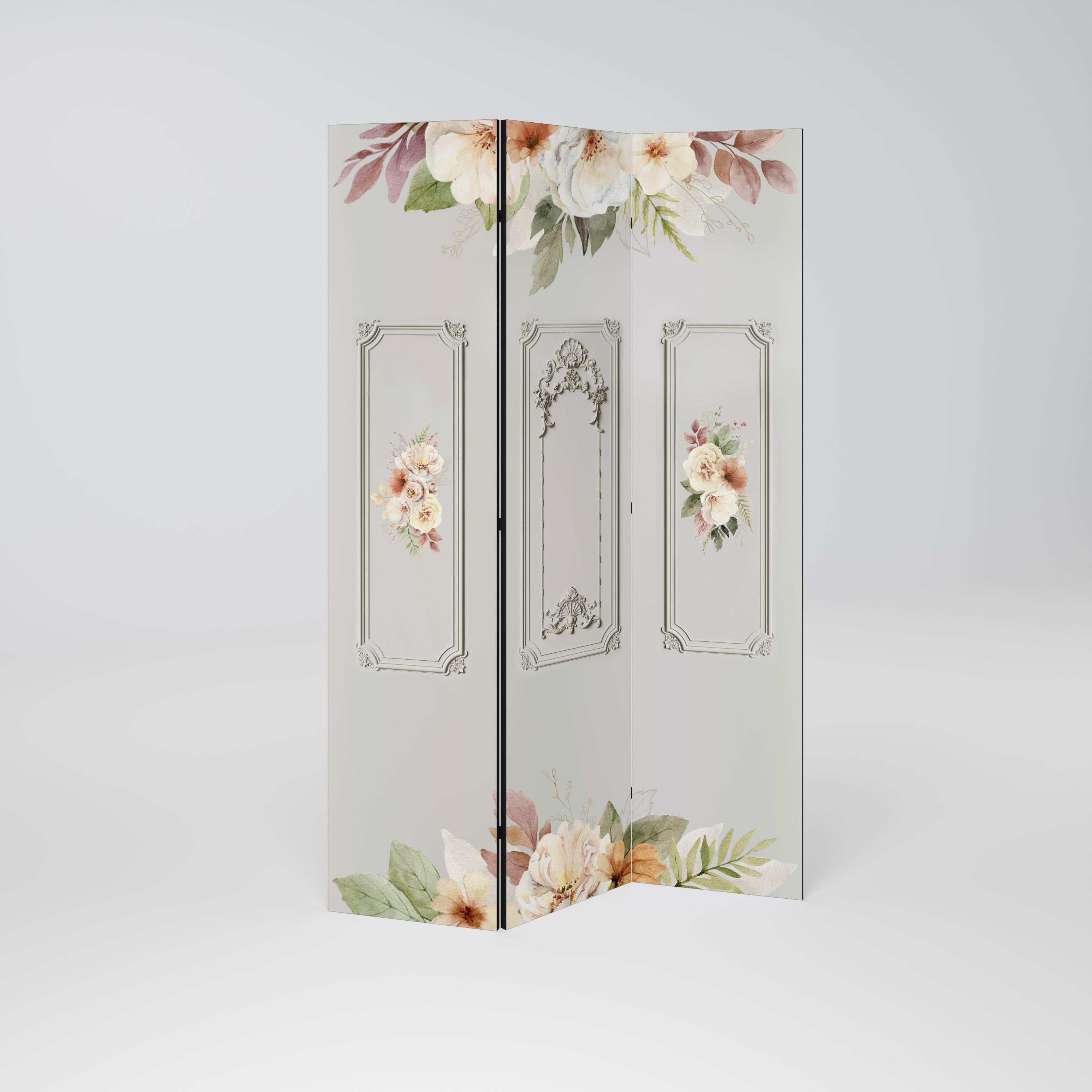 ELEGANT SHIELD Decorative 3-Panel Room Divider