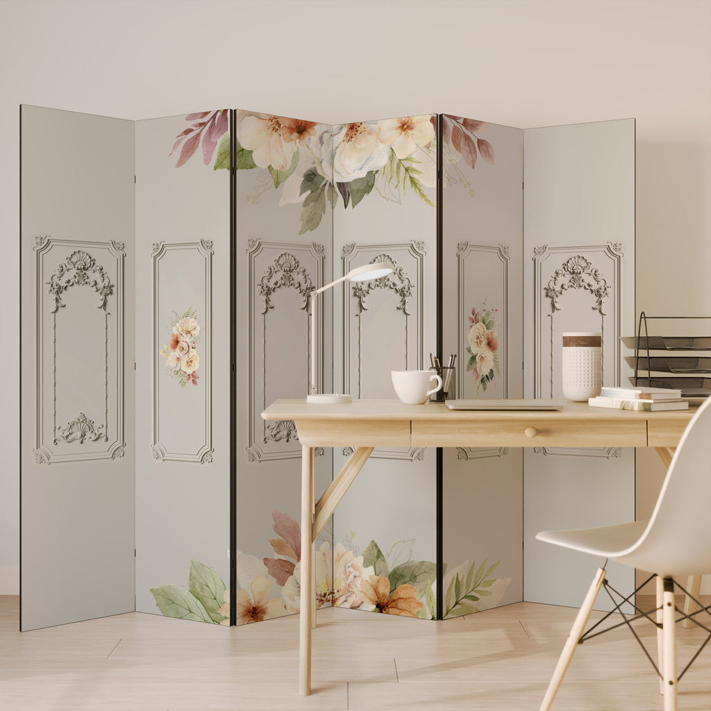 ELEGANT SHIELD Decorative 6-Panel Room Divider