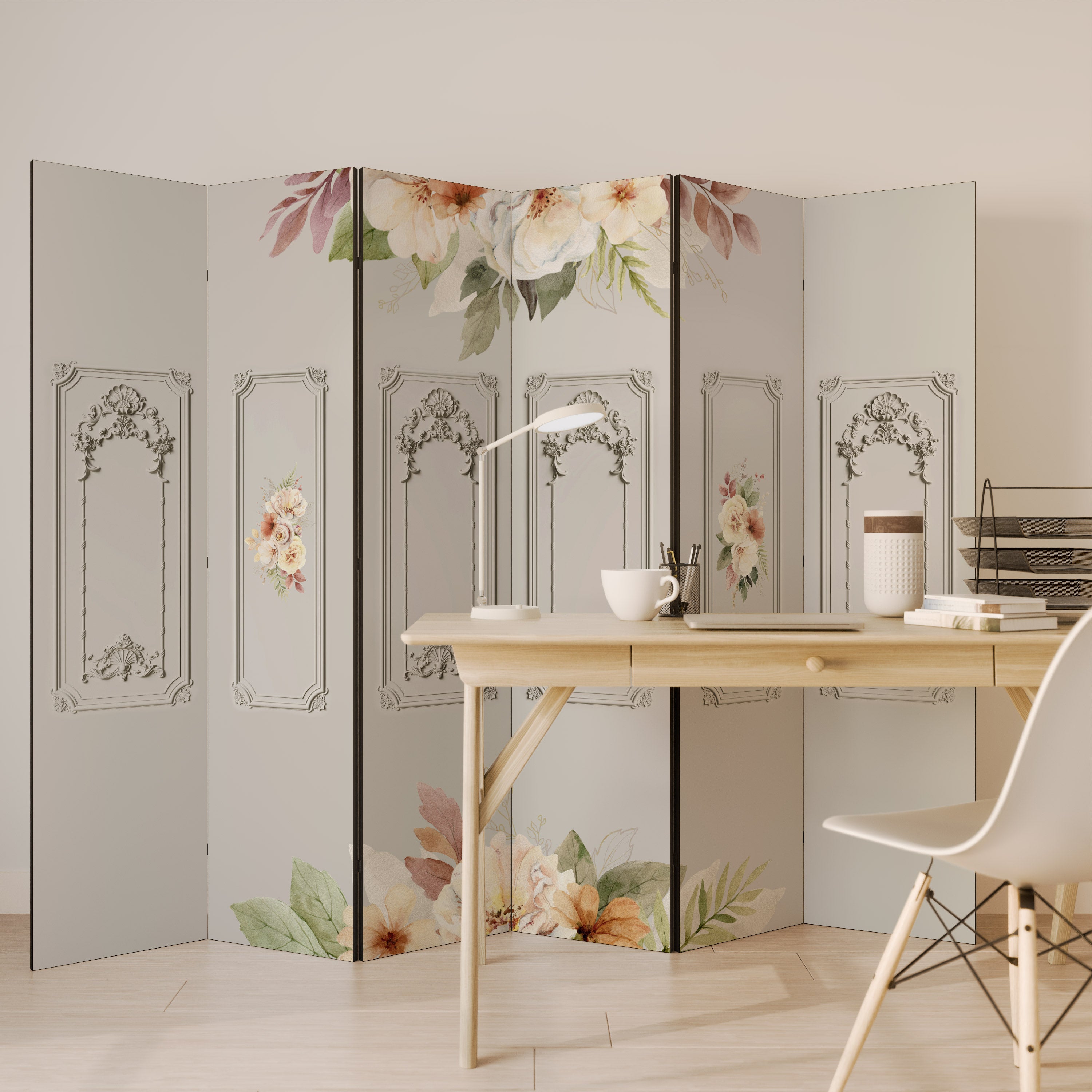 ELEGANT SHIELD Decorative 6-Panel Room Divider