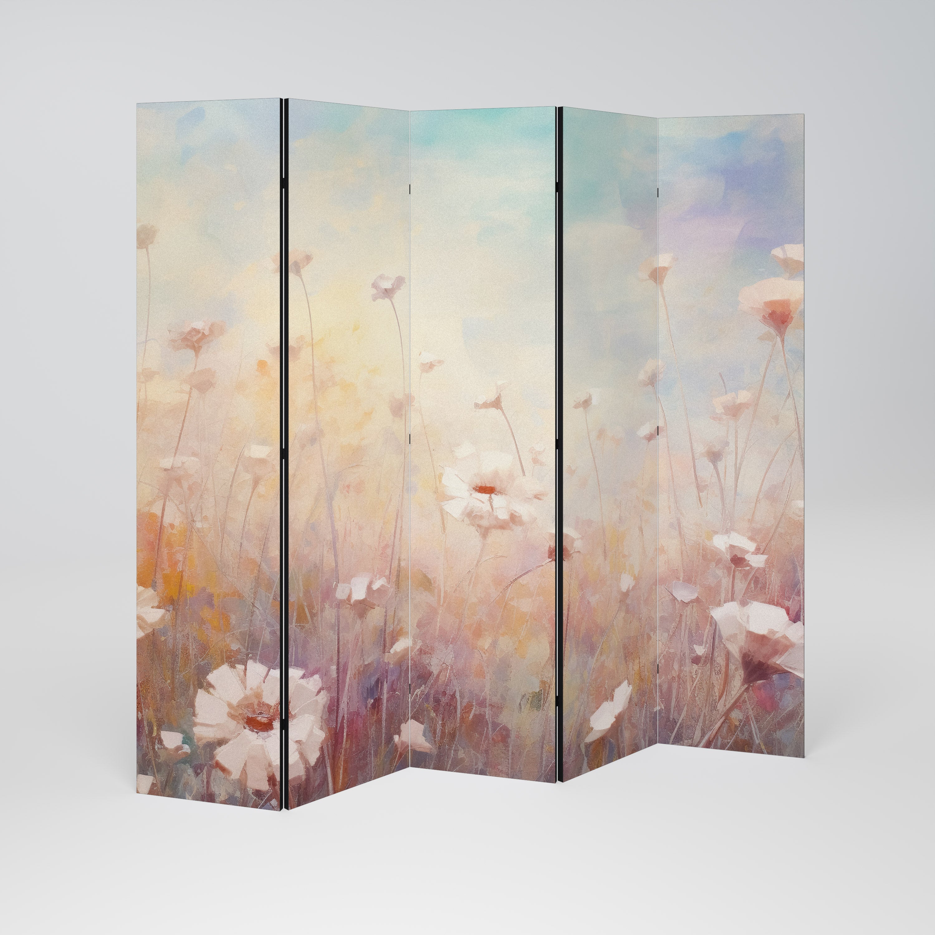 BREEZE OF COLORS Decorative 5-Panel Room Divider