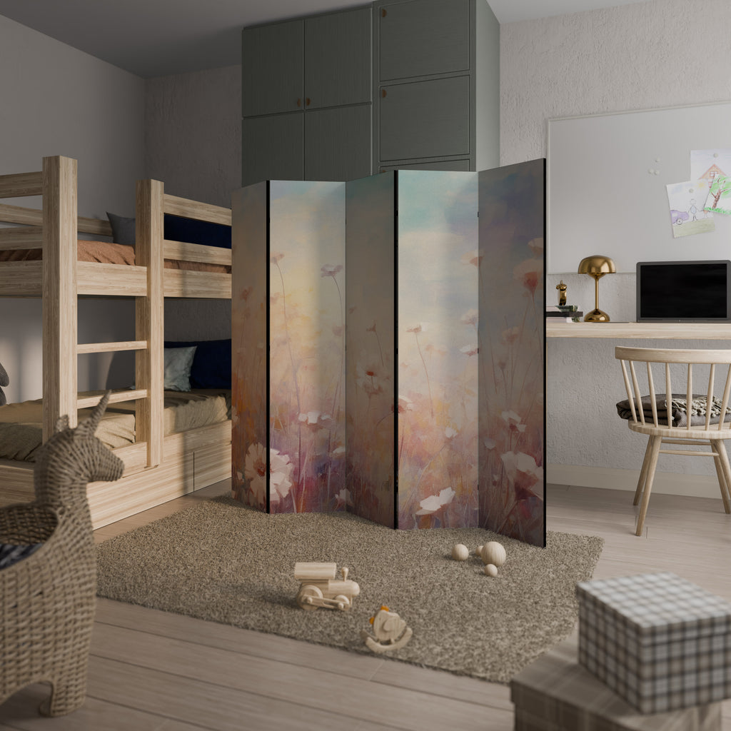 BREEZE OF COLORS Biombo Decorativo de 5 Paneles