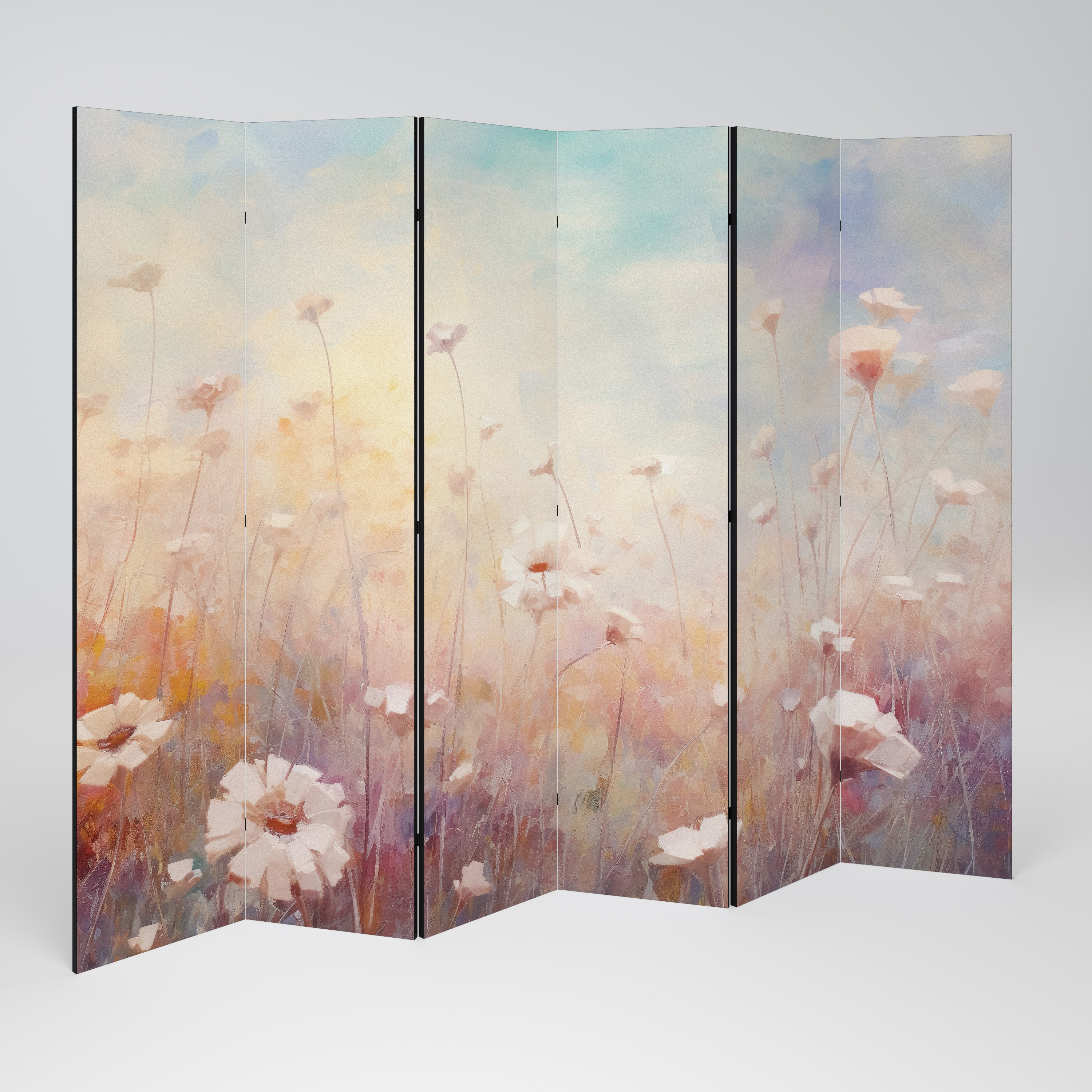 BREEZE OF COLORS Decorative 6-Panel Room Divider