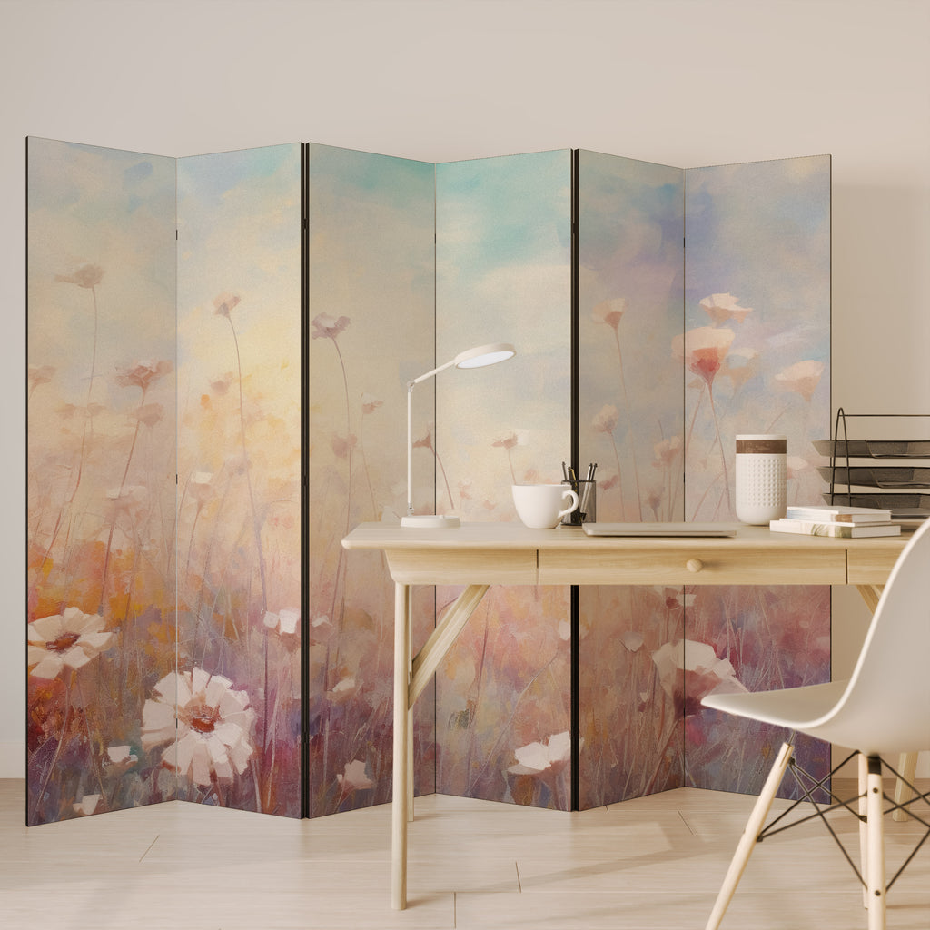 BREEZE OF COLORS Biombo Decorativo de 6 Paneles