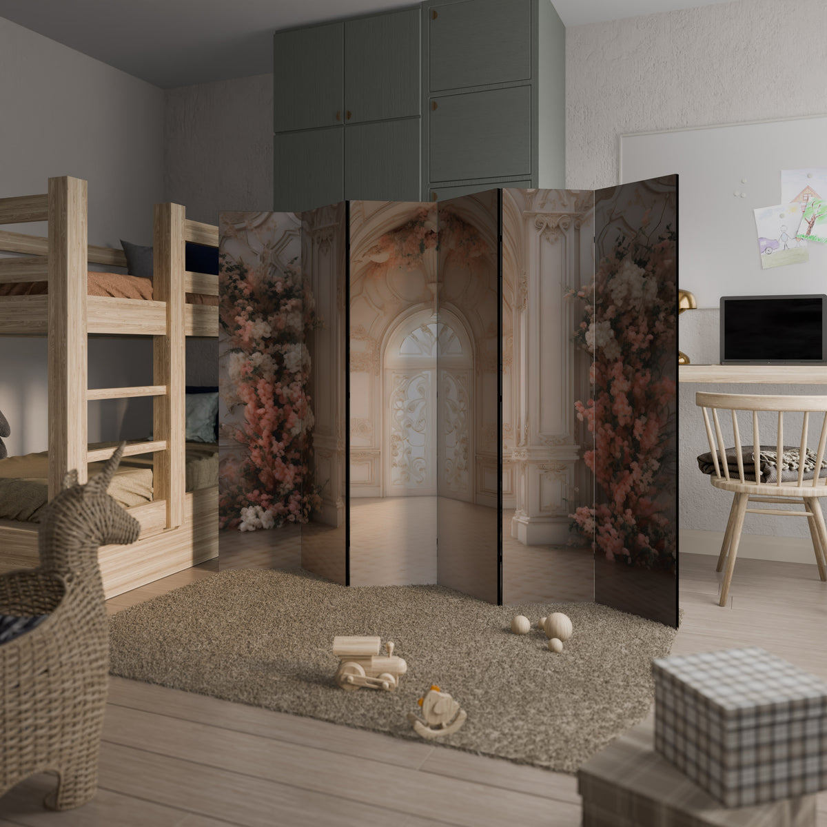 VIVID DREAMSCAPE DOORS Biombo de 6 paneles