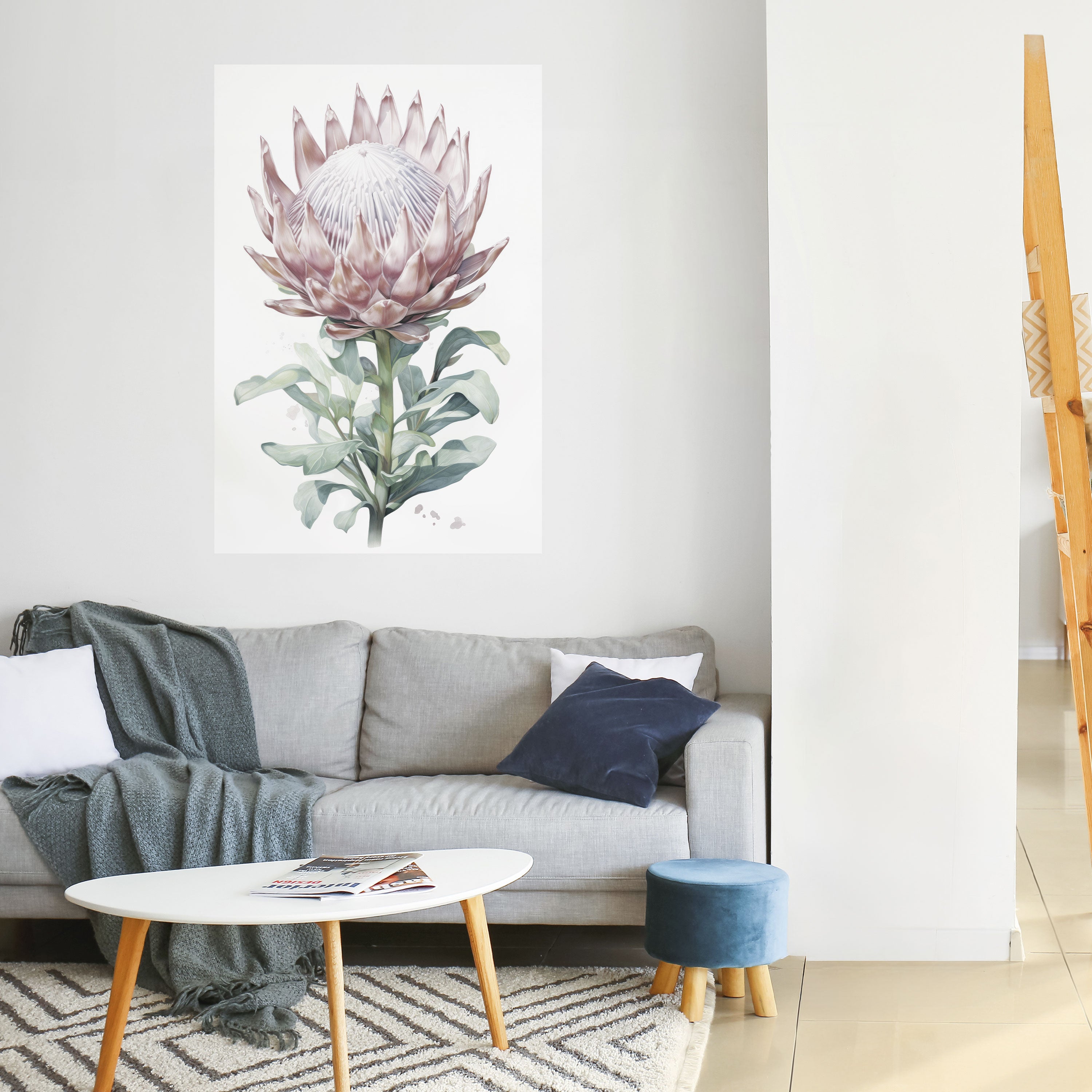 Póster vertical autoadhesivo ROYAL PROTEA