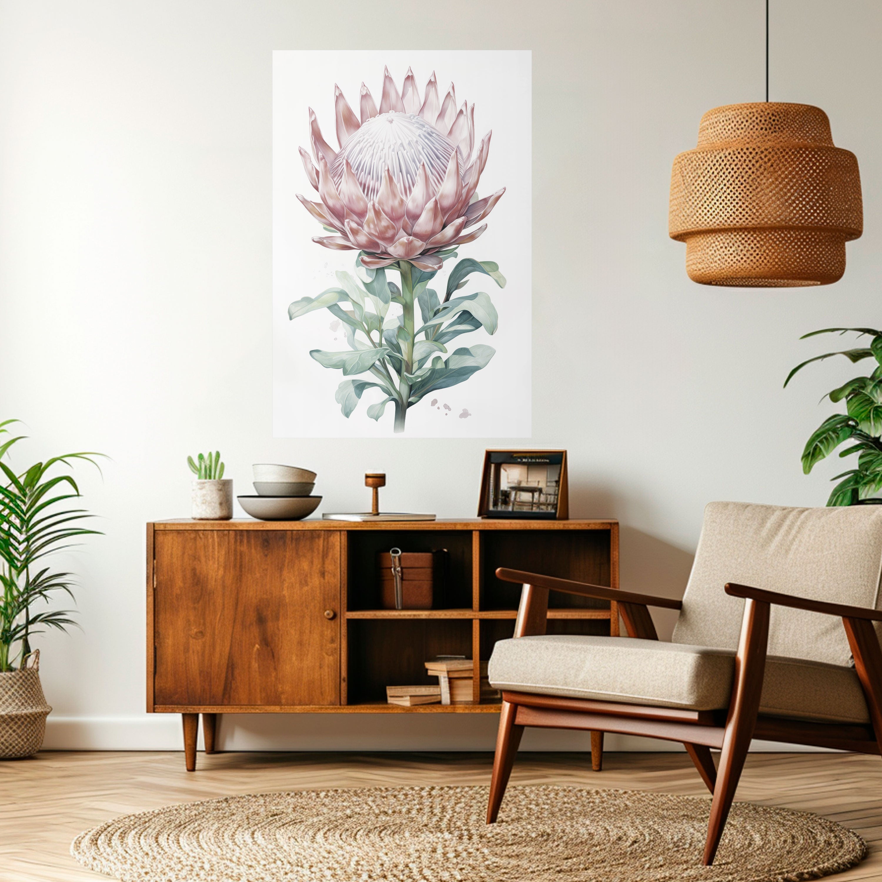 Póster vertical autoadhesivo ROYAL PROTEA