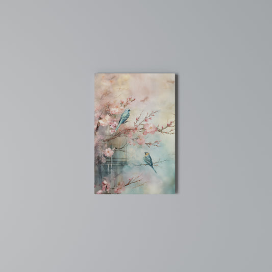 CHERRY BIRDSONG Cuadro en lienzo vertical
