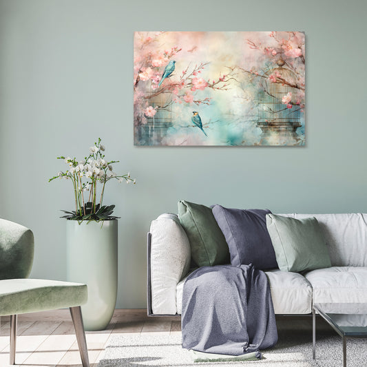 CHERRY BIRDSONG Cuadro en lienzo horizontal