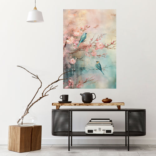 CHERRY BIRDSONG Póster Vertical Adhesivo