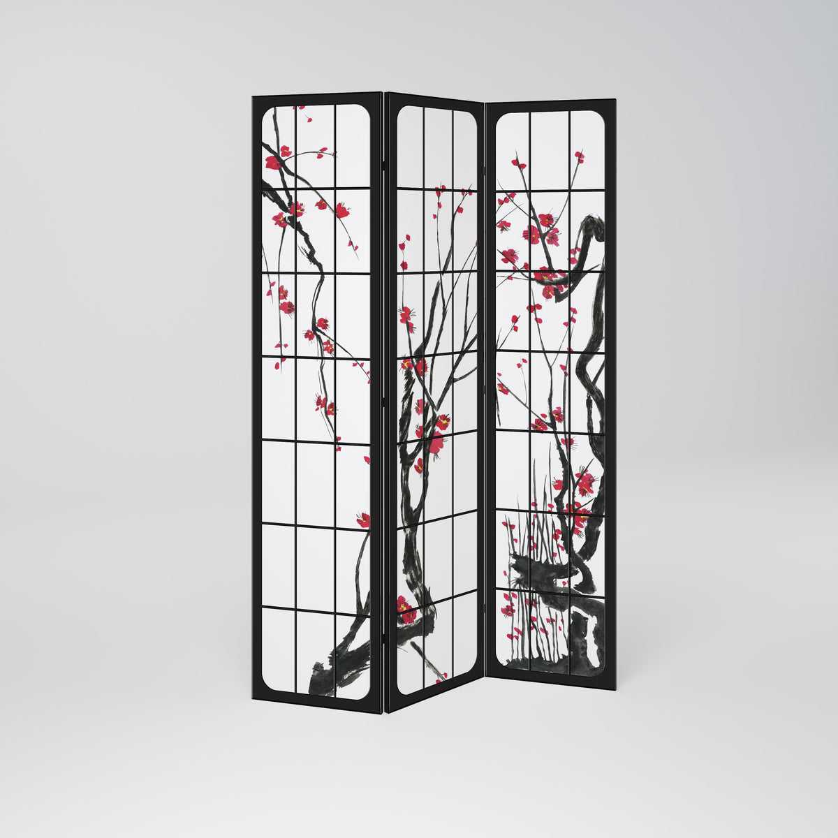 JAPANESE BLOSSOMS Biombo de 3 paneles