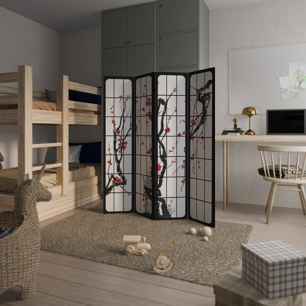 JAPANESE BLOSSOMS Biombo de 4 paneles