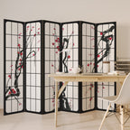 JAPANESE BLOSSOMS 6-Panel Room Divider