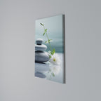 TRANQUIL STONE BALANCE Cuadro en lienzo vertical