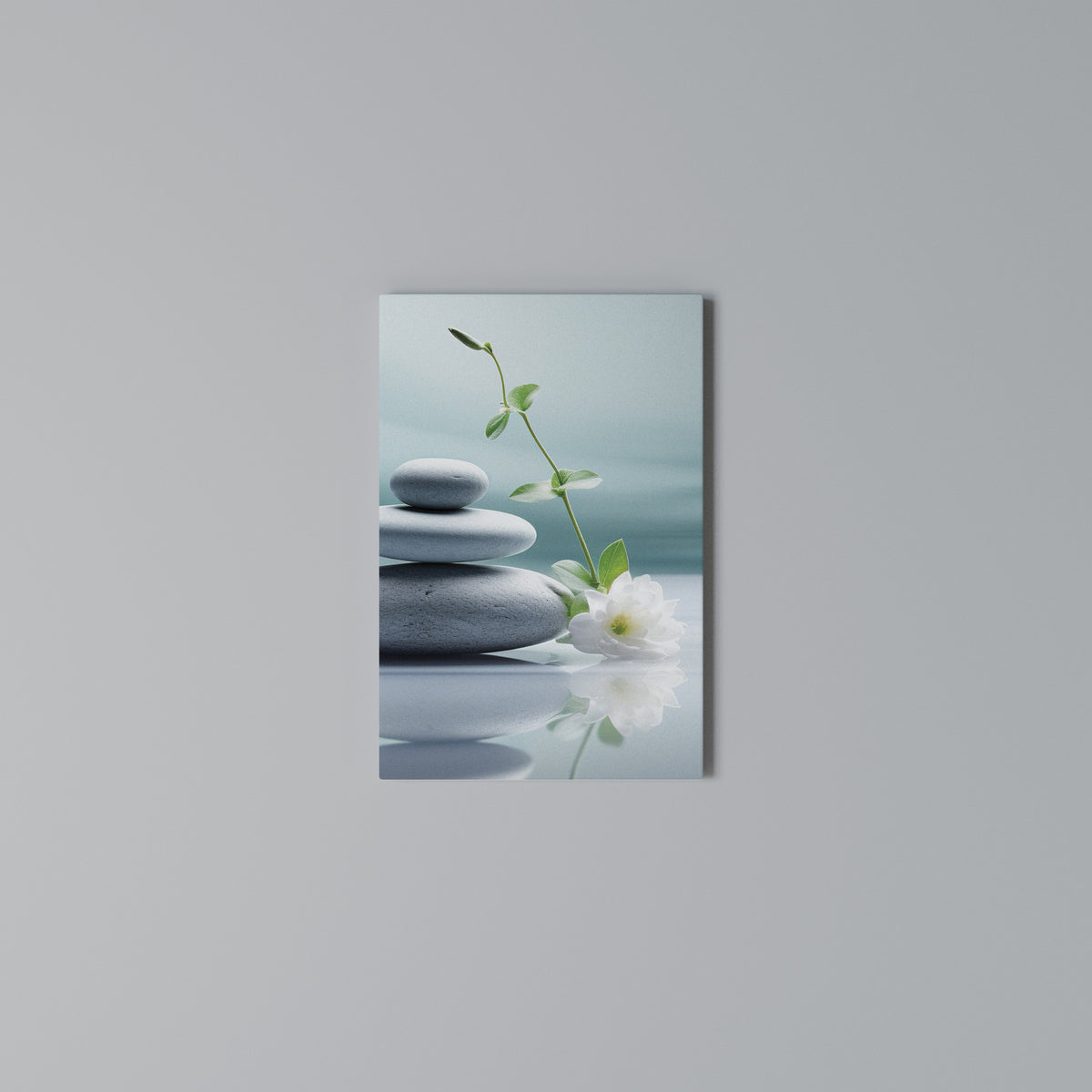 TRANQUIL STONE BALANCE Cuadro en lienzo vertical