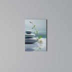TRANQUIL STONE BALANCE Cuadro en lienzo vertical