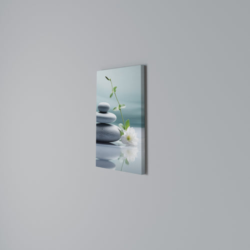 TRANQUIL STONE BALANCE Cuadro en lienzo vertical
