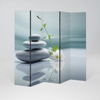 TRANQUIL STONE BALANCE Biombo de 5 paneles