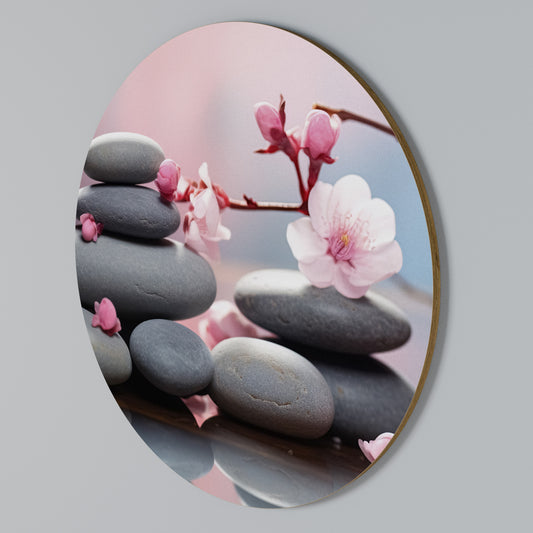 BALANCE OF NATURE Arte de pared redondo