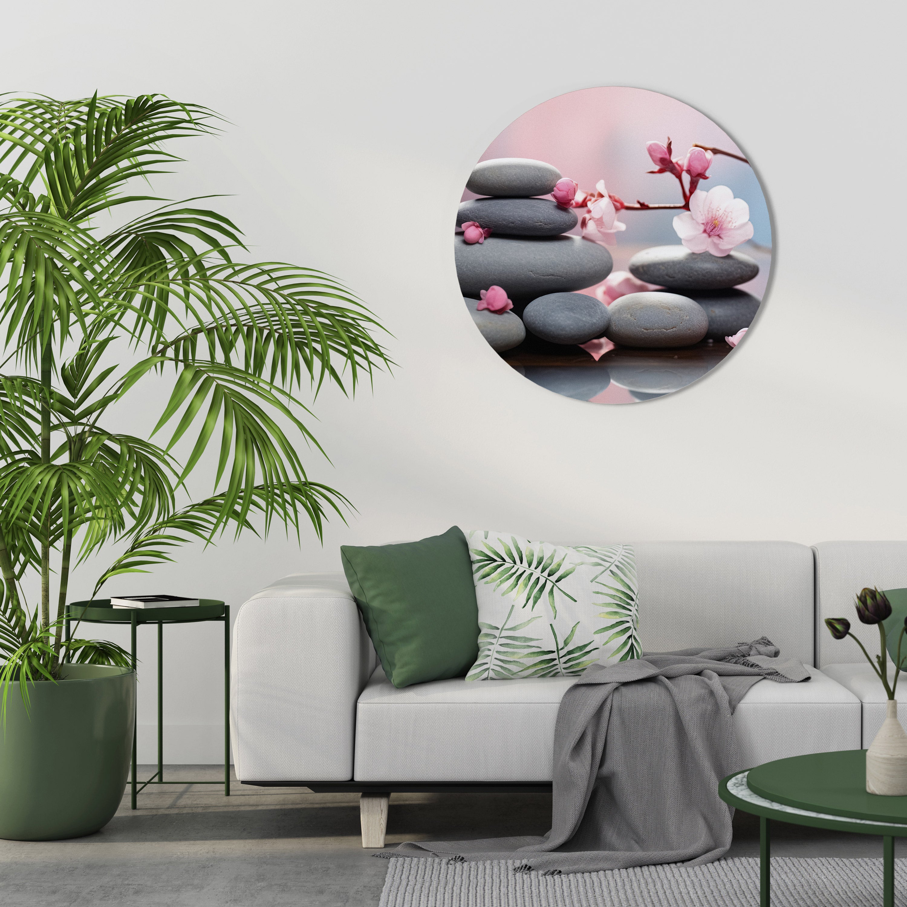 Arte de pared redondo EQUILIBRIO DE LA NATURALEZA