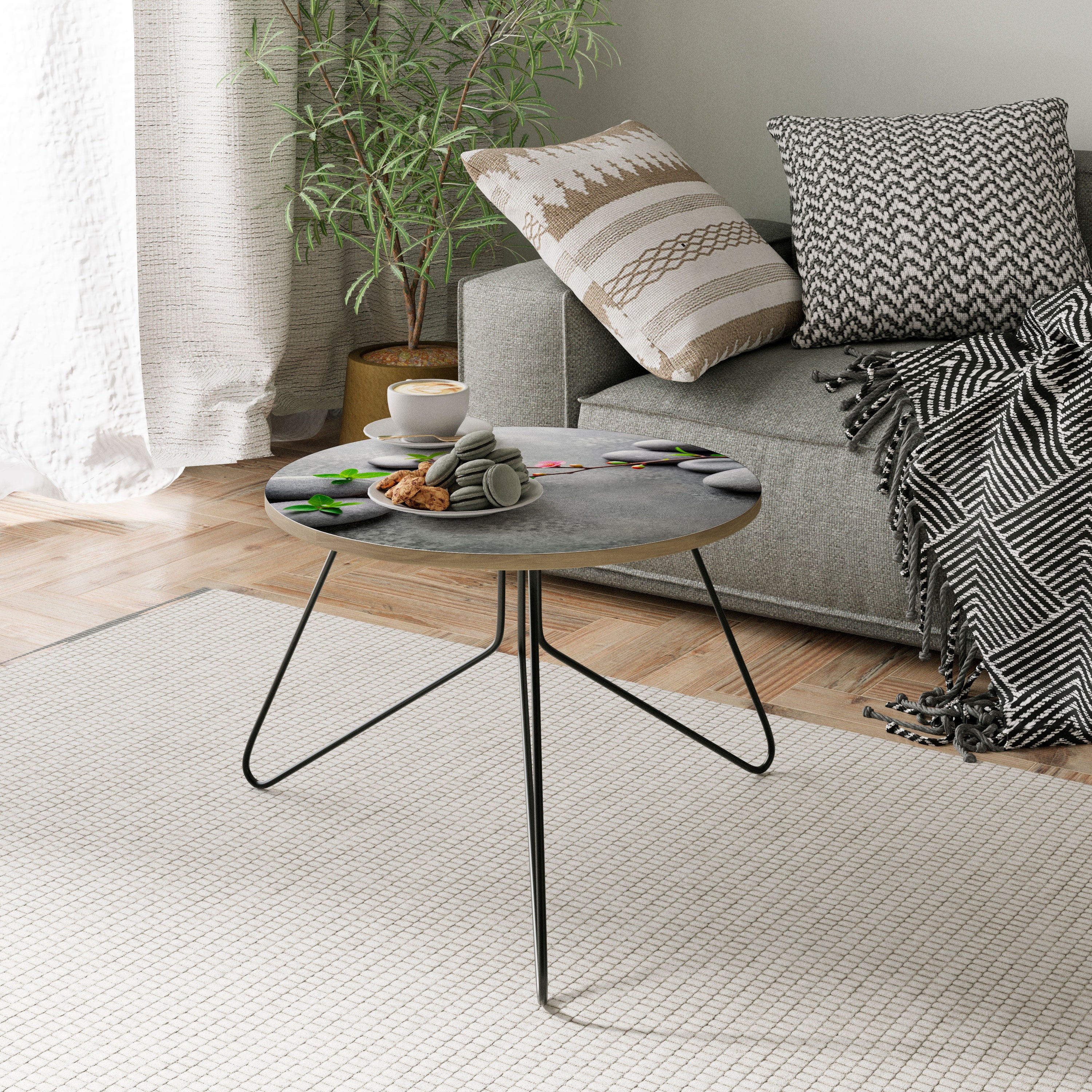 STONES AND BLOSSOMS Mesa de centro