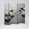 STONES AND BLOSSOMS 5-Panel Room Divider