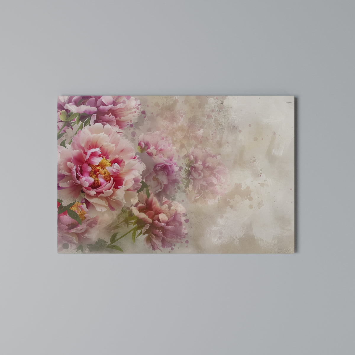 PEONY WHISPER Cuadro en lienzo horizontal