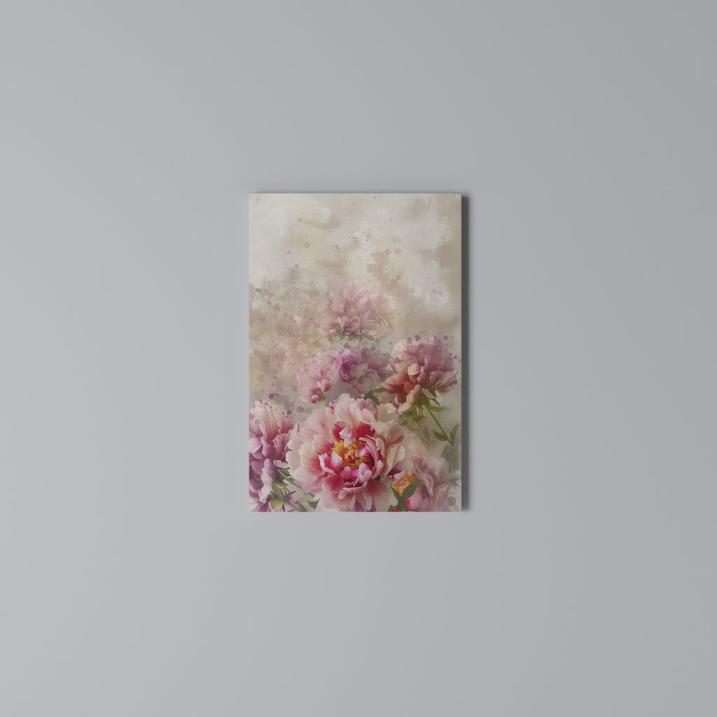 PEONY WHISPER Cuadro en lienzo vertical