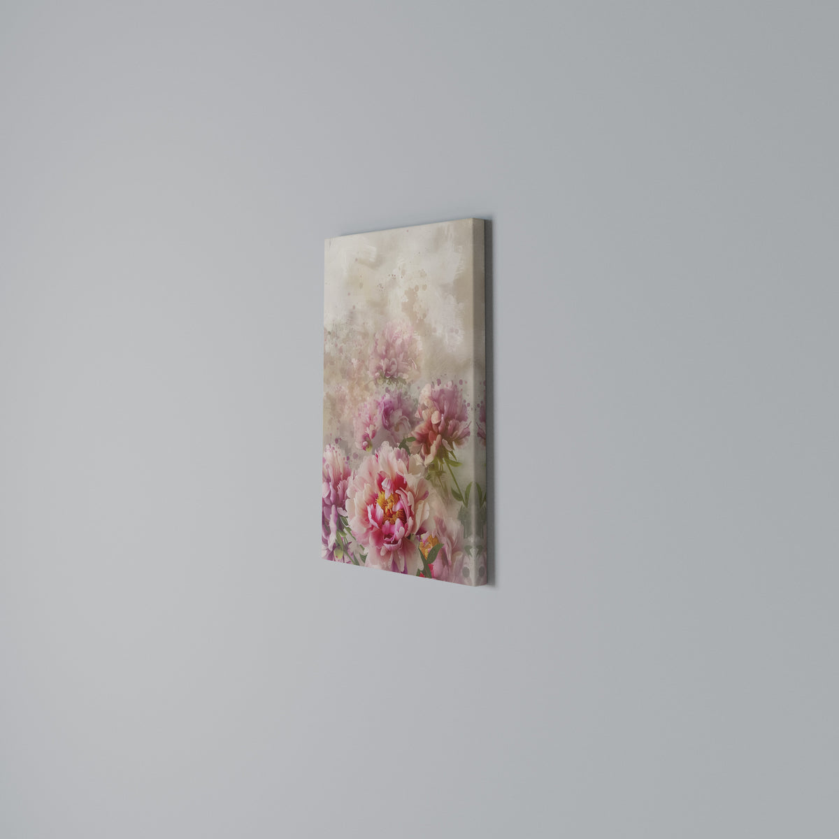 PEONY WHISPER Cuadro en lienzo vertical