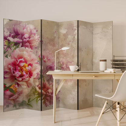 PEONY WHISPER Biombo de 6 paneles