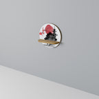 CHERRY SHADOWS Estante Redondo Decorativo en Efecto Roble