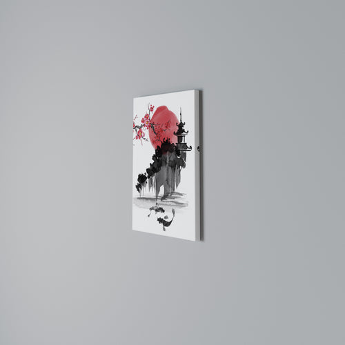 CHERRY SHADOWS Cuadro en lienzo vertical