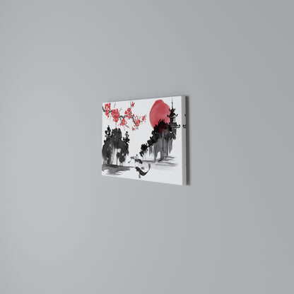 CHERRY SHADOWS Cuadro en lienzo horizontal