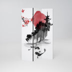 CHERRY SHADOWS 3-Panel Room Divider