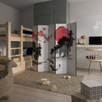 CHERRY SHADOWS Biombo Decorativo de 5 Paneles