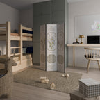 ELEGANT BOTANICAL TAPESTRY 3-Panel Room Divider