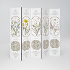 ELEGANT BOTANICAL TAPESTRY 5-Panel Room Divider