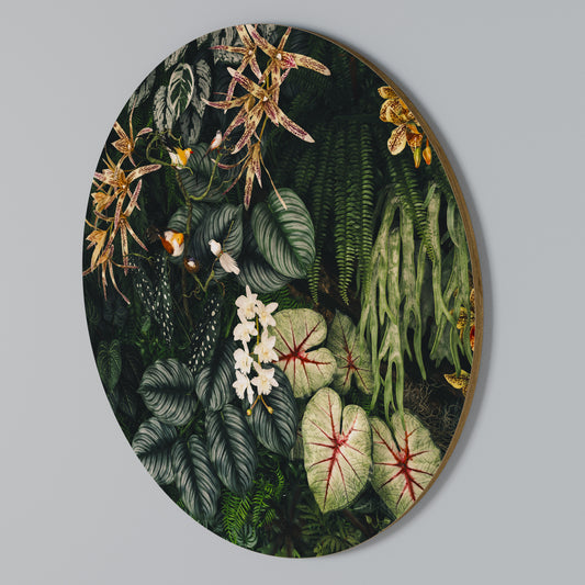 SILENT WILDERNESS Arte de pared redondo