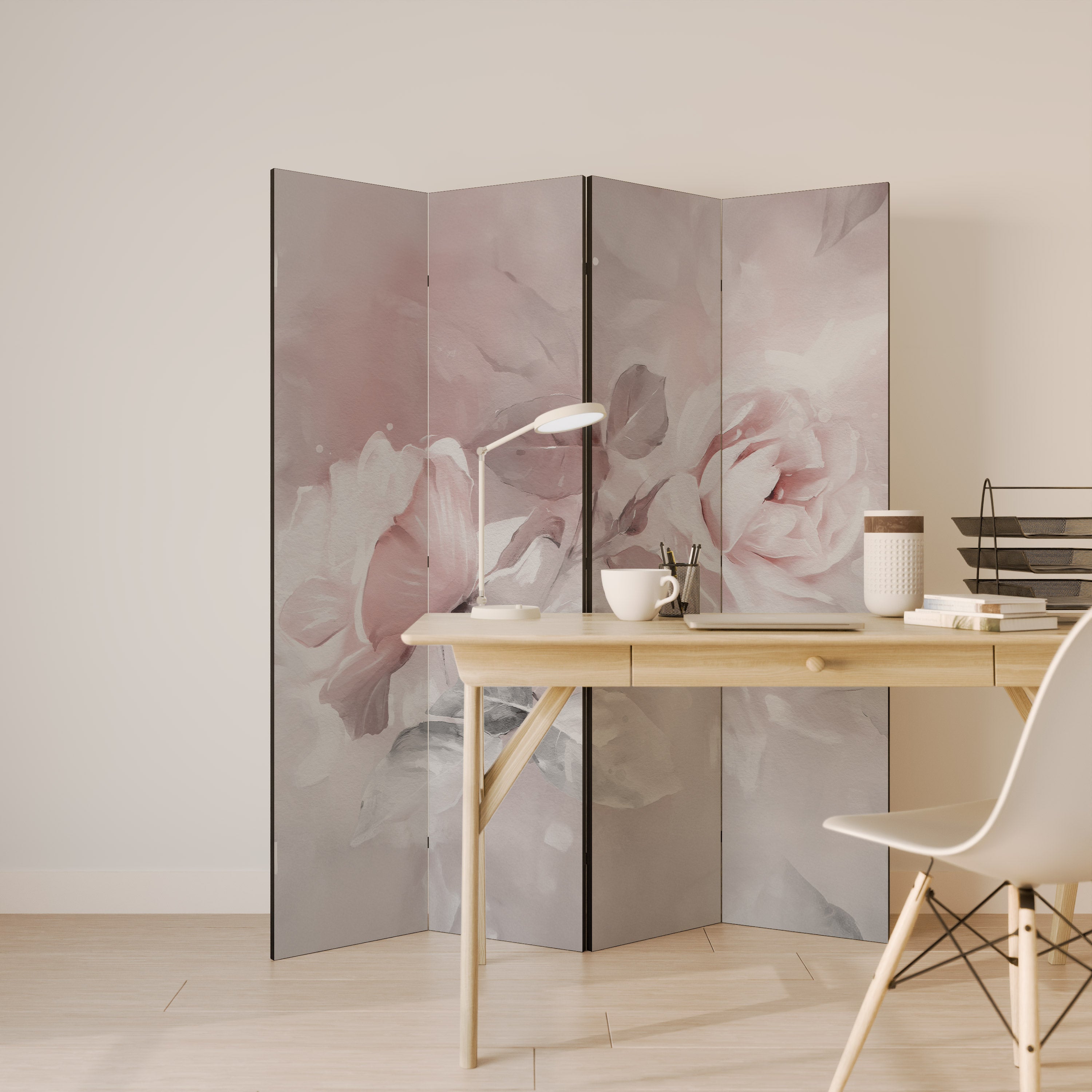 GRACEFUL DAYS Decorative 4-Panel Room Divider