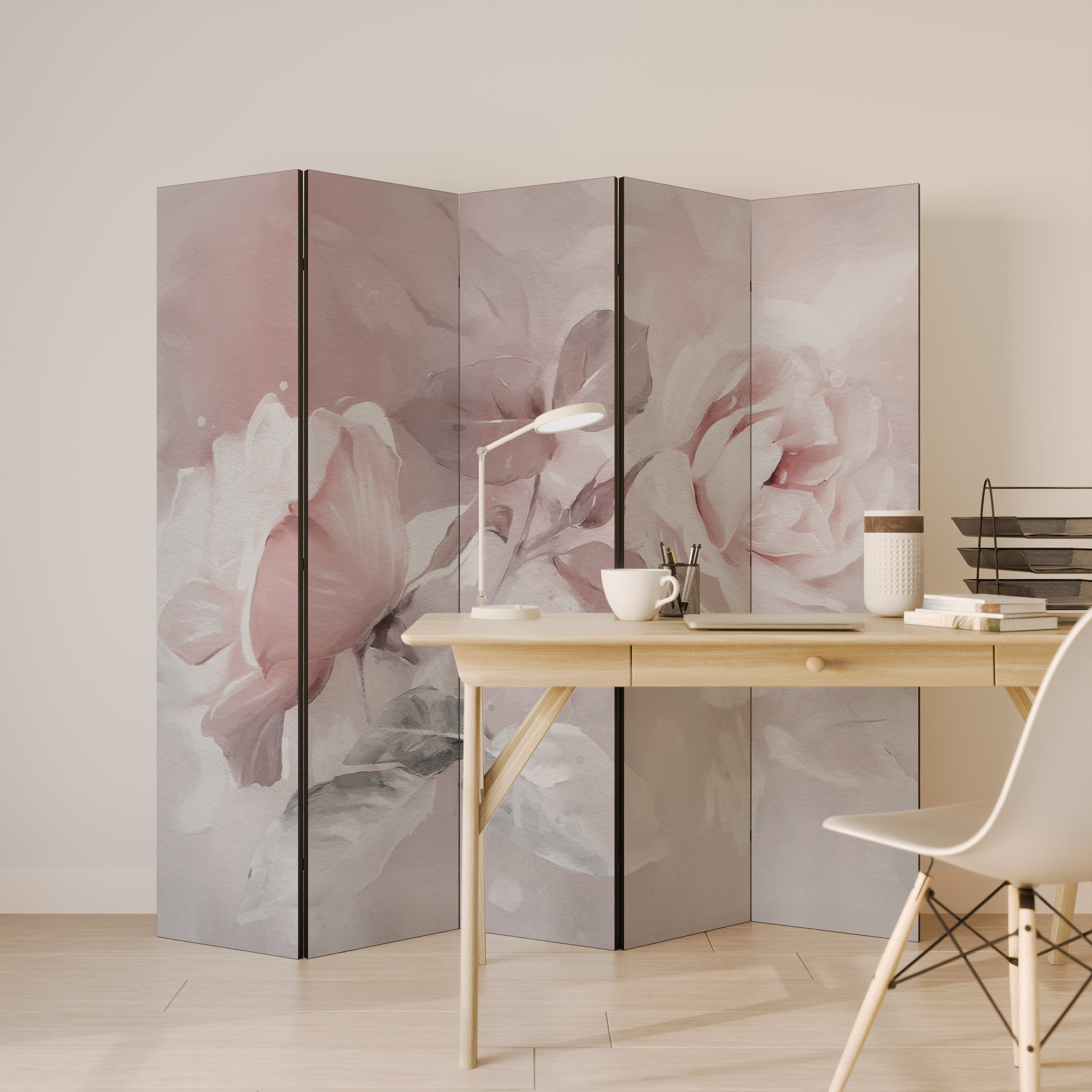 GRACEFUL DAYS Decorative 5-Panel Room Divider