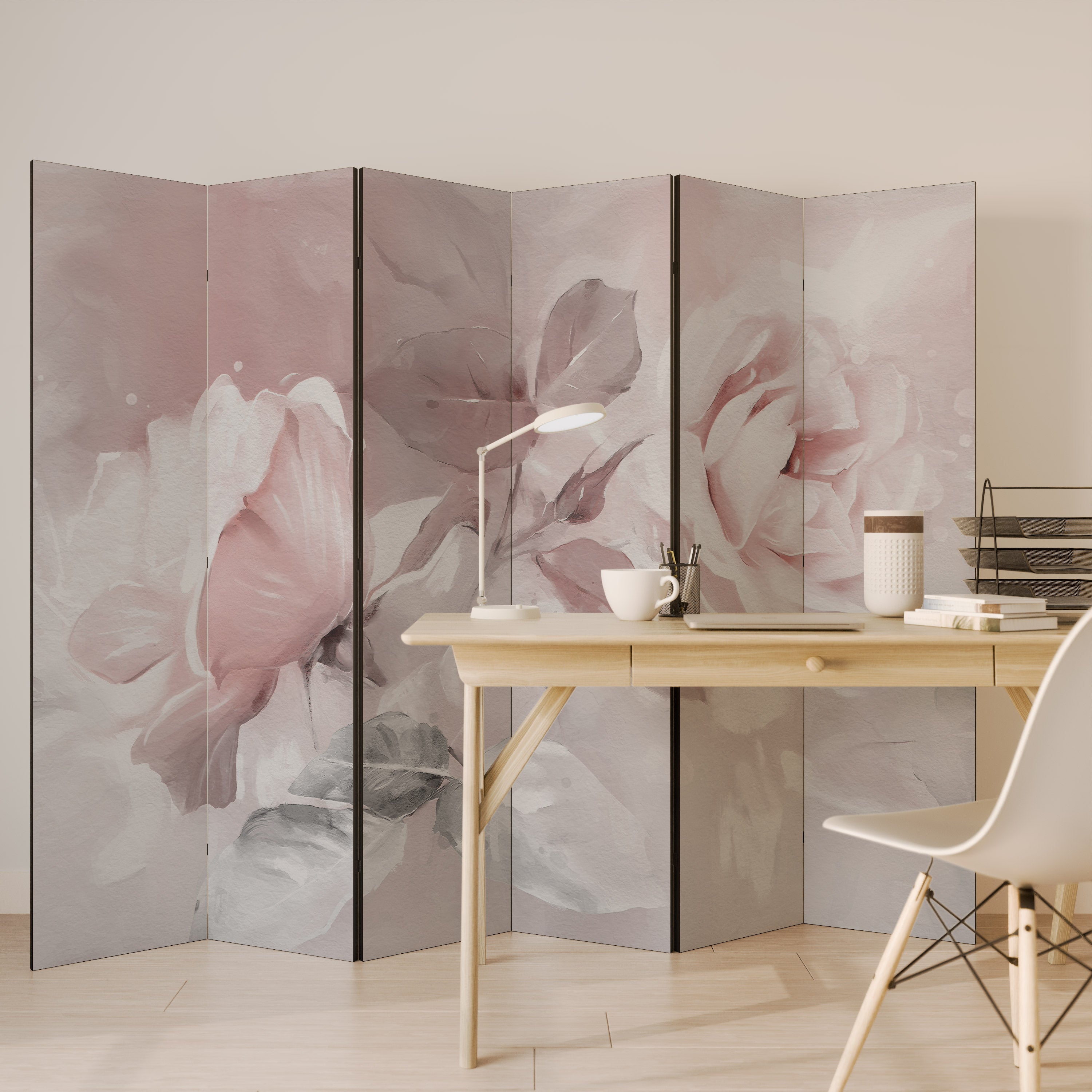 GRACEFUL DAYS Decorative 6-Panel Room Divider