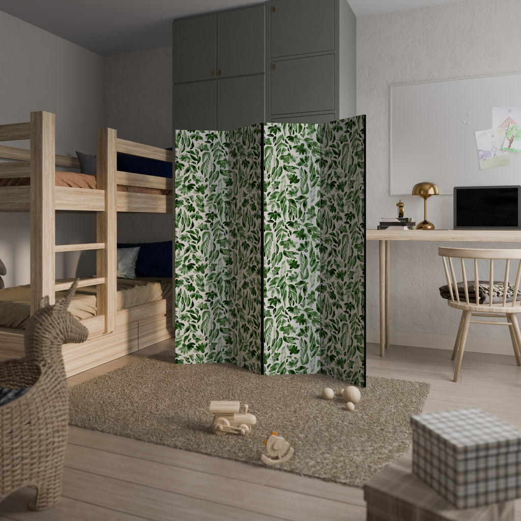 LEAFY LAYERS Decorative 4-Panel Room Divider
